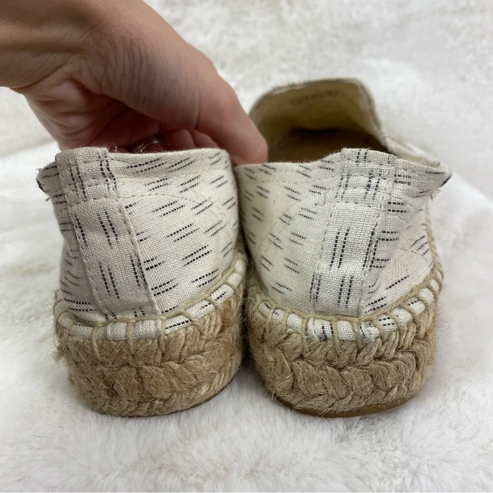 Soludos ecru and black geometric espadrilles 8